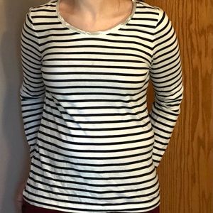 LOFT striped long sleeve shirt